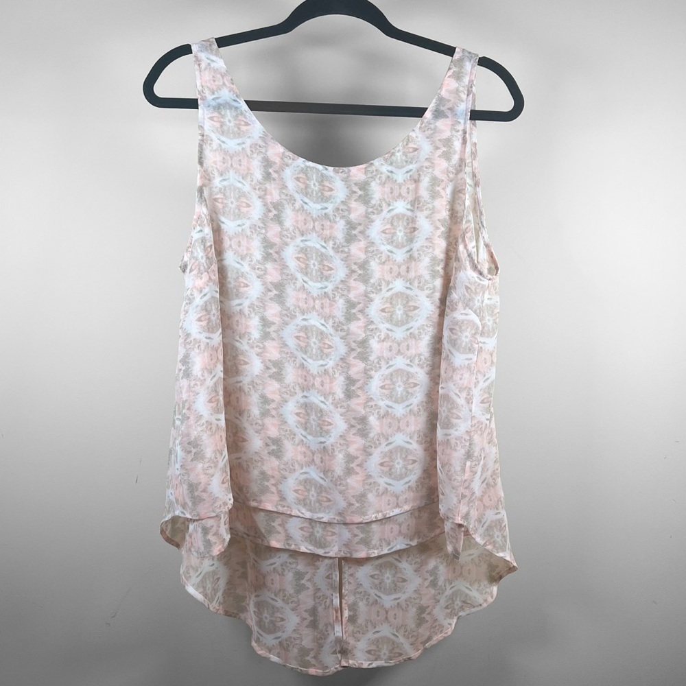 BCBG Elegant Pink Patterned Women's Top